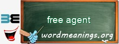 WordMeaning blackboard for free agent